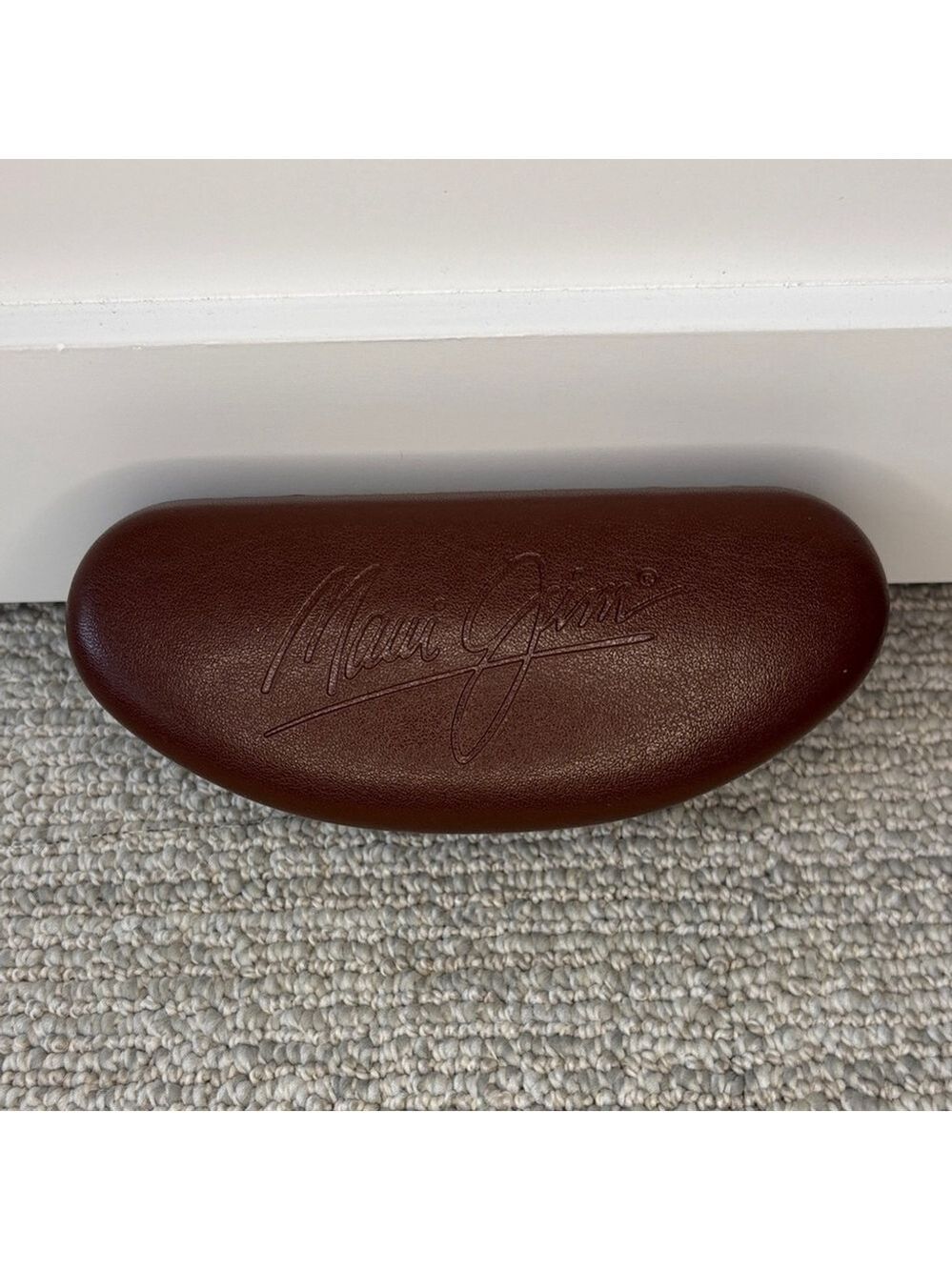 Maui Jim Dark Brown Sunglasses Case hard shell eyeglasses case glass case unisex